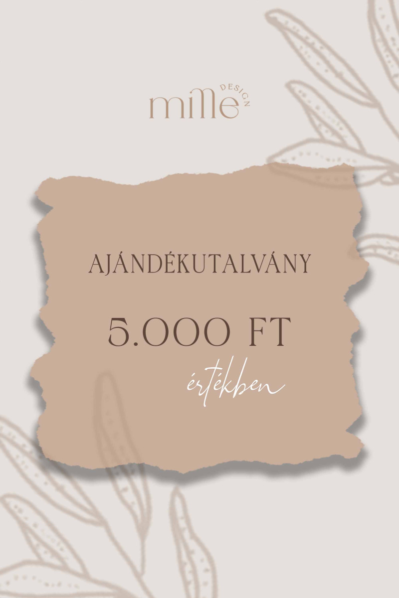 Ajándékutalvány 5000 Ft értékben