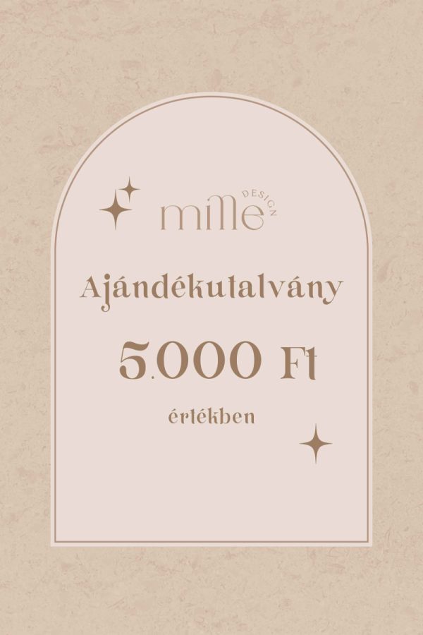 Ajándékutalvány 5000 Ft értékben