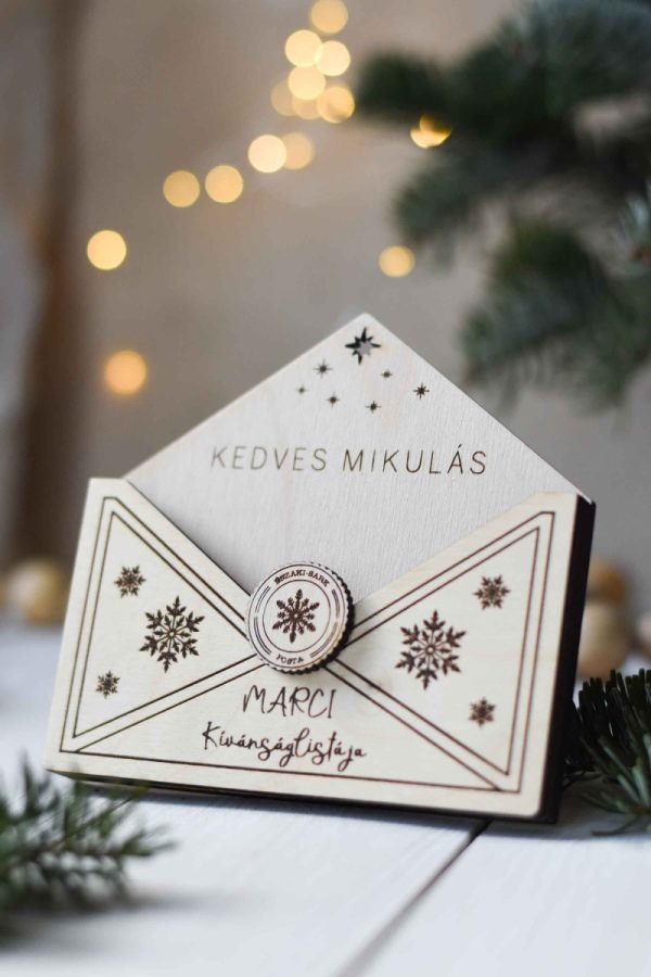 Boríték karácsonyi kívánságoknak saját névvel