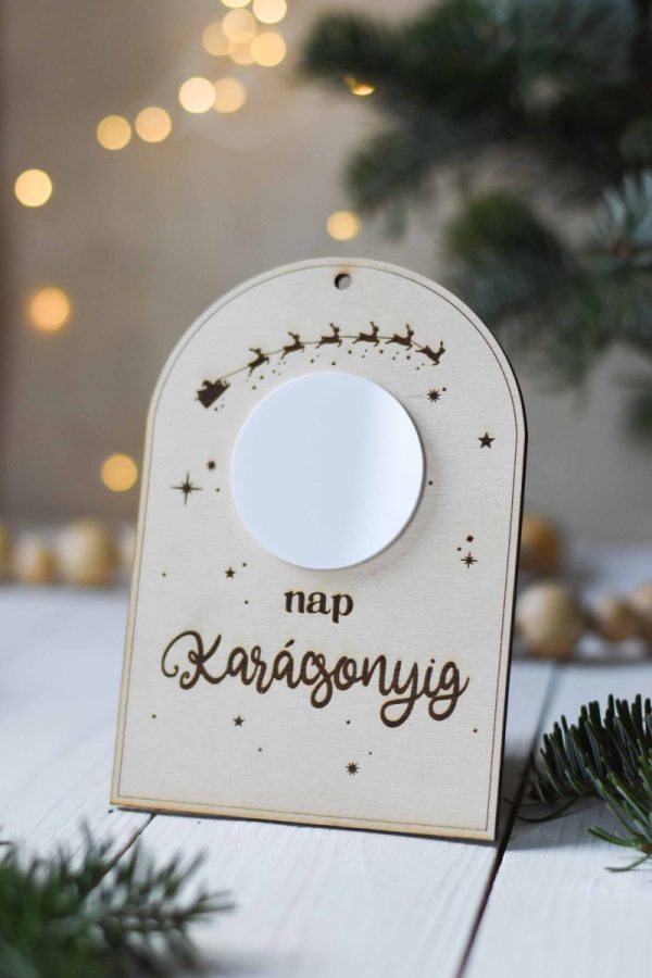Írható karácsonyi visszaszámláló tábla